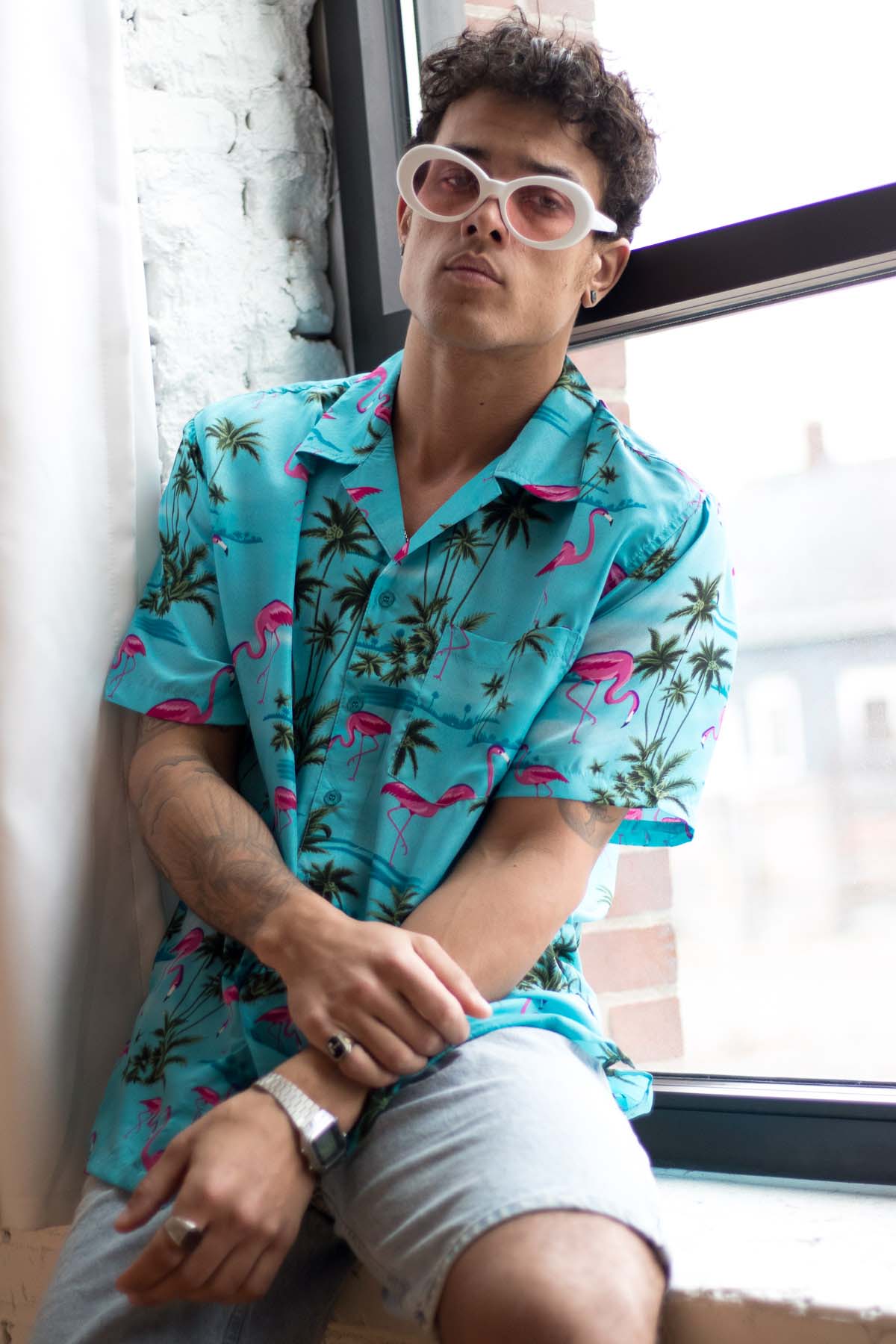 Time To Get Over The Boring Styles :Men's Flower Printed shirt