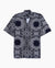 Dark blue Bandana Shirt for Men | Black Print Shirts | Cuban Collar Shirt