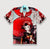 Hana Red Japanese Printed Shirts For Men
