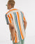 Viscose-3 stripe Print Shirt